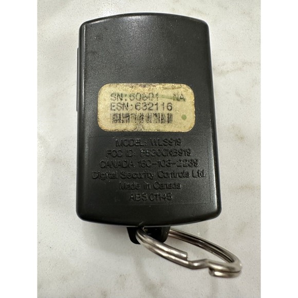 DSC Wireless‎ 433MHz Wireless Key FOB WLS919-433NA - Picture 3 of 3